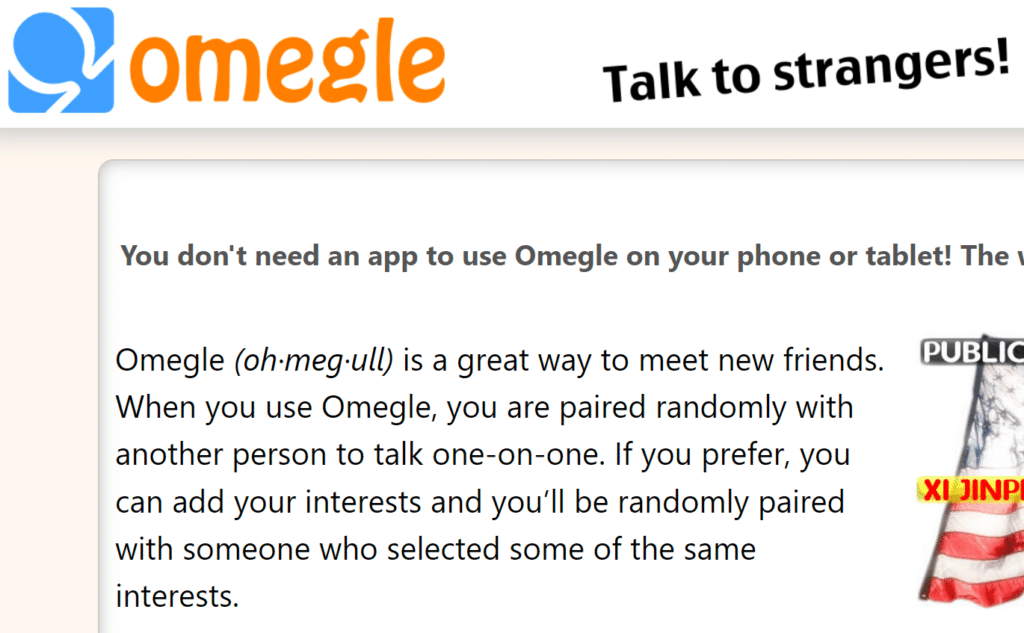 Omegle: The Lesser Known Chat Site That Endangers Children