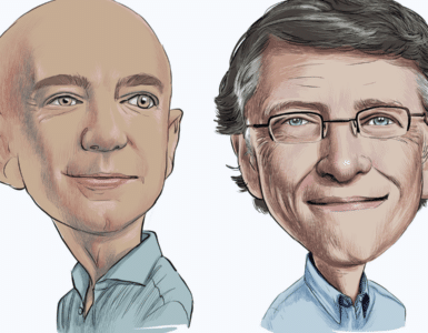 Jeff Bezos and Bill Gates