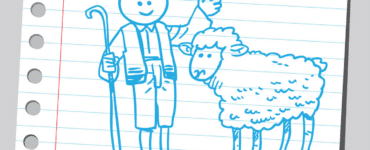 Shepard Cartoon Sheep