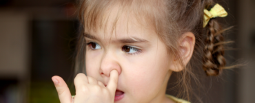 Little Girl Picking Nose
